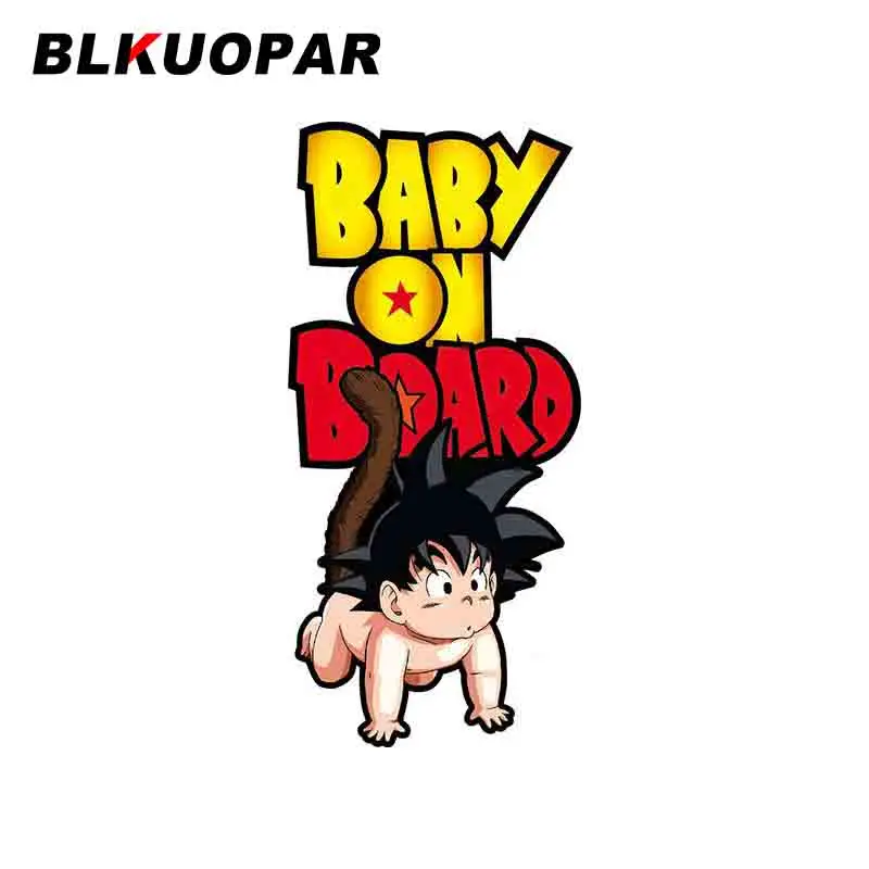 EARLFAMILY автомобильные наклейки Baby on Board Goku Мультяшные аниме In Стайлинг автомобиля