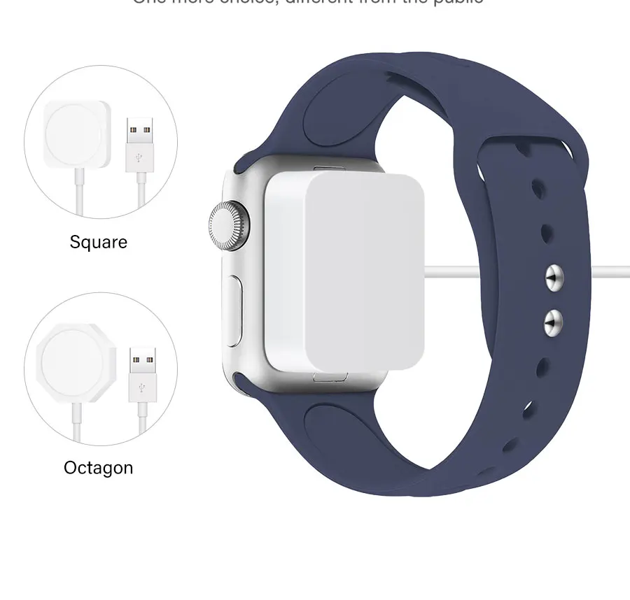 Беспроводное зарядное устройство BUSHUAR для apple watch Series 1 2 3 4 магнитное зарядное устройство для iwatch 3,3 футов 1 м usb-кабель быстрозарядная станция