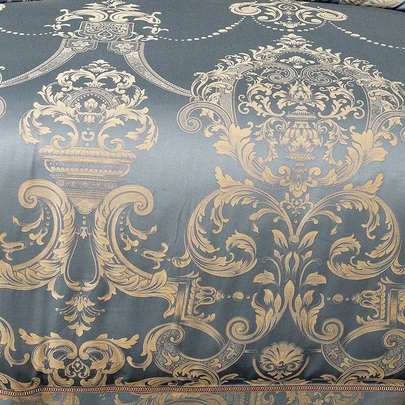 Комплект постельного белья из 30 предметов жаккардовый 4/6 шелковый хлопковый