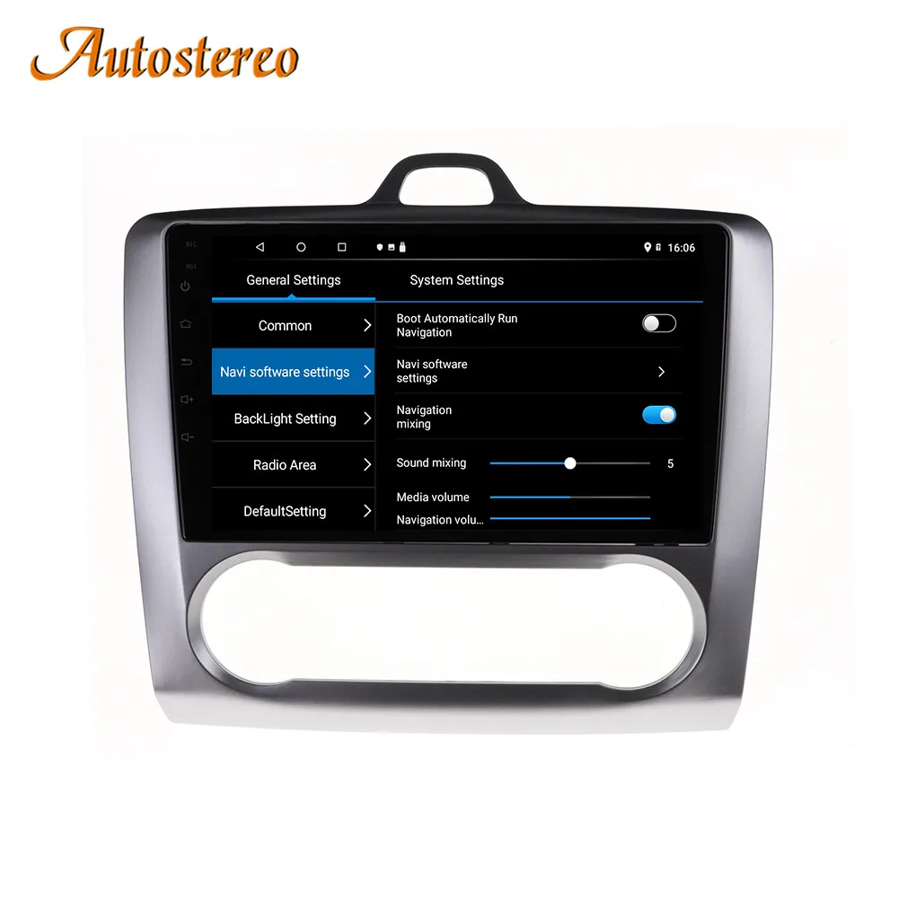 Система Android автомобильный мультимедийный радиоплеер для Ford focus 2 3 2004-2011