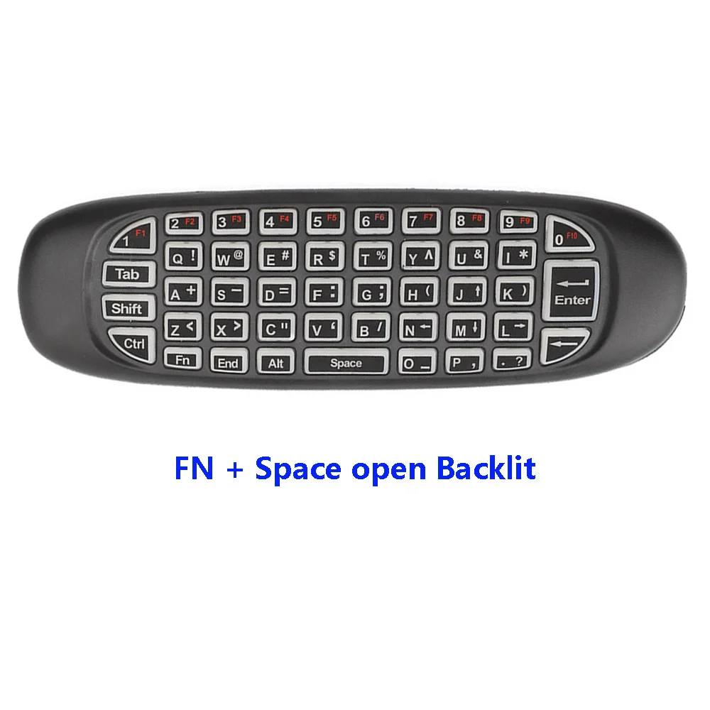 C120 2,4 ГГц Беспроводная Fly Air mouse Русский Английский C120 перезаряжаемая клавиатура гироскоп пульт дистанционного управления для android tv BOX
