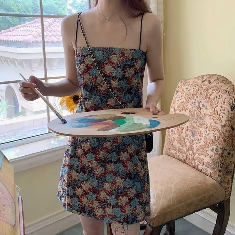 Sleeveless Dress Women Plaid Sling Slim Off Shoulder A-line Skinny Trendy Sweet New Stylish Chic Fashion Womens Streetwear Ins | Женская