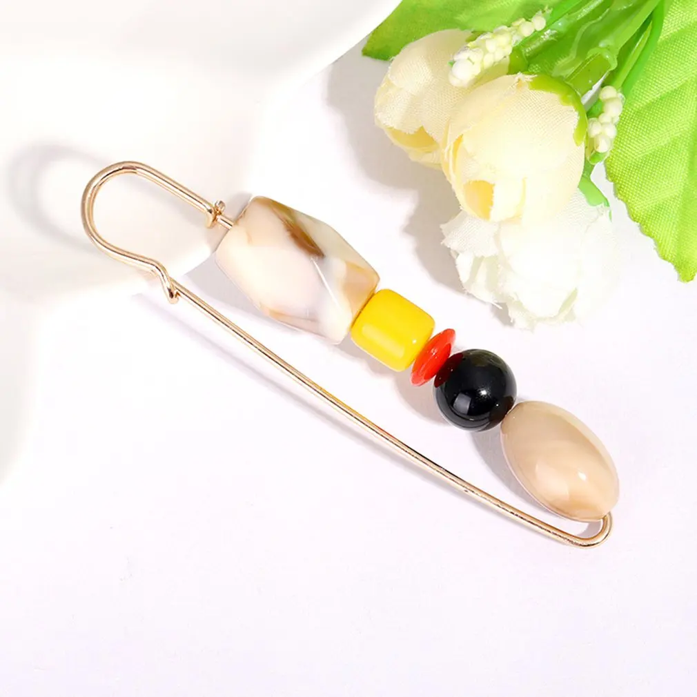 Женская бутоньерка в богемном стиле Высококачественная Бирюзовая брошь с