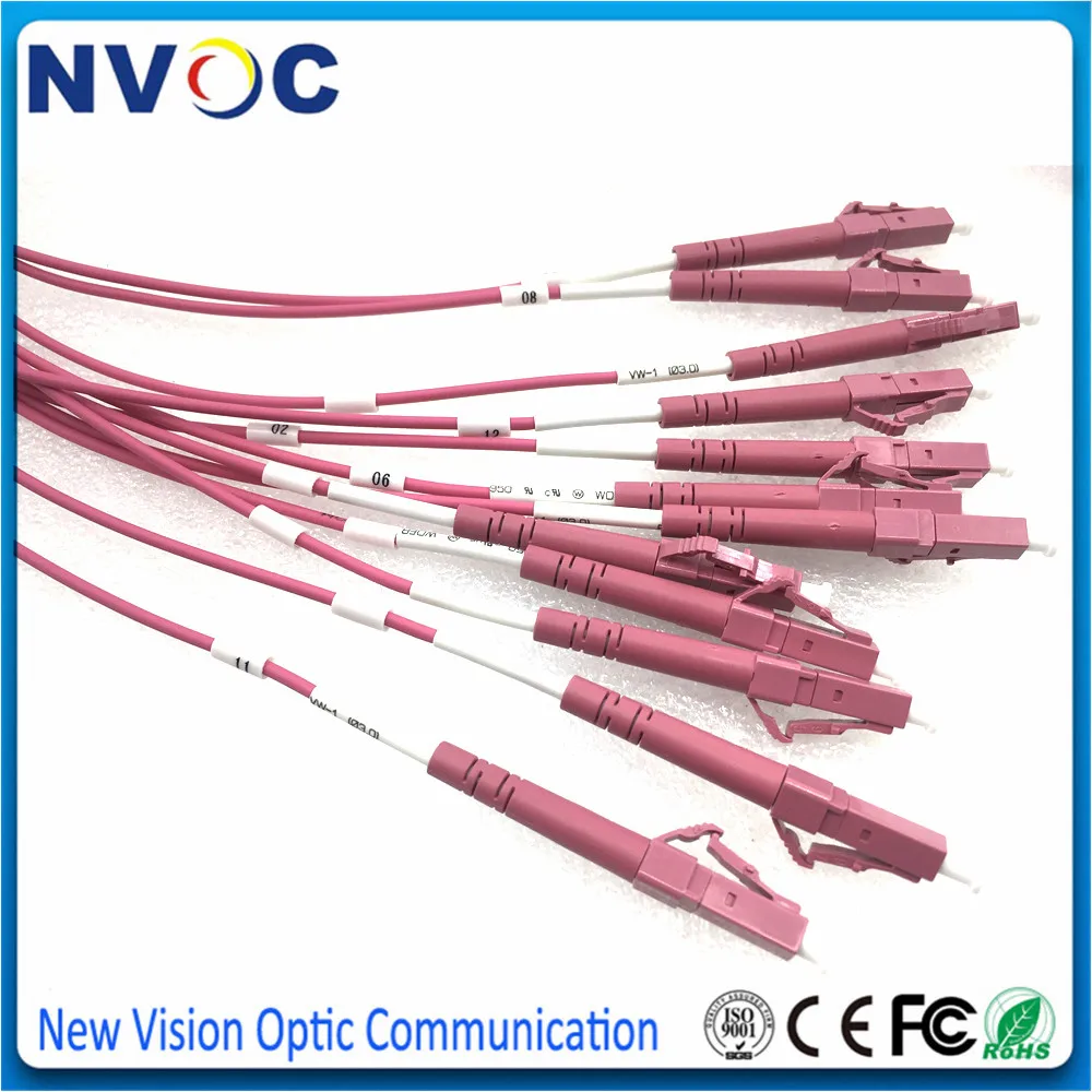 MM MPO Male(SENKO)-12xLC UPC 2 0 мм Fanout волоконно-оптический патч-корд 3 12C OM4 Mini Aqua LSZH круглый