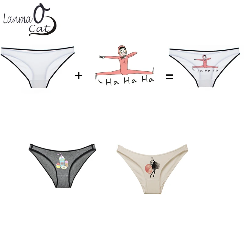 Хлопковые женские трусики с индивидуальным логотипом нижнее белье дизайнерская