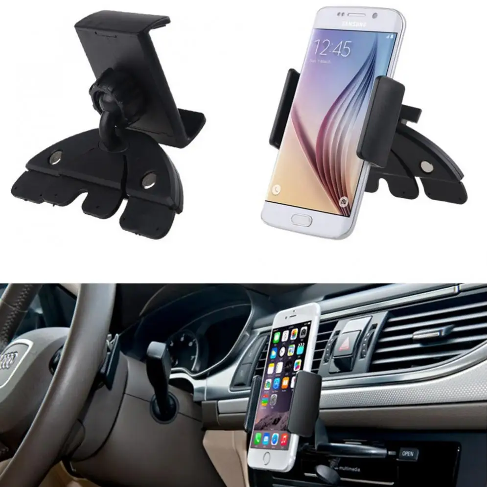 

Прочные автомобильные регулируемые держатели для мобильных телефонов с CD-слотом