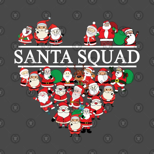 

Santa Squad Christmas Gift Mens T-Shirt. Summer Cotton Short Sleeve O-Neck Unisex T Shirt New S-3XL