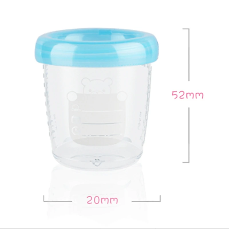 

180ml Food Grade PP Infant Food Freezer Container Baby Complementary Food Storage Bottle Collection BPA Free Products Capacity