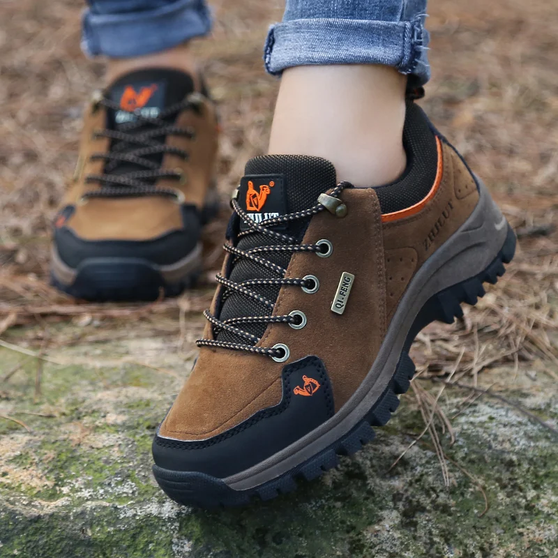Women Shoes Casual Boots men Fashion Flats Trainers big size 2019 new sale Breathable sports waterproof leather Outdoor Non-slip | Обувь
