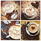 Набор для алмазной вышивки, картина 5D в виде чашки латте, кофе, мозаика для напитков, вышивка крестиком, декор для кафе, столовой, кухни, роспись