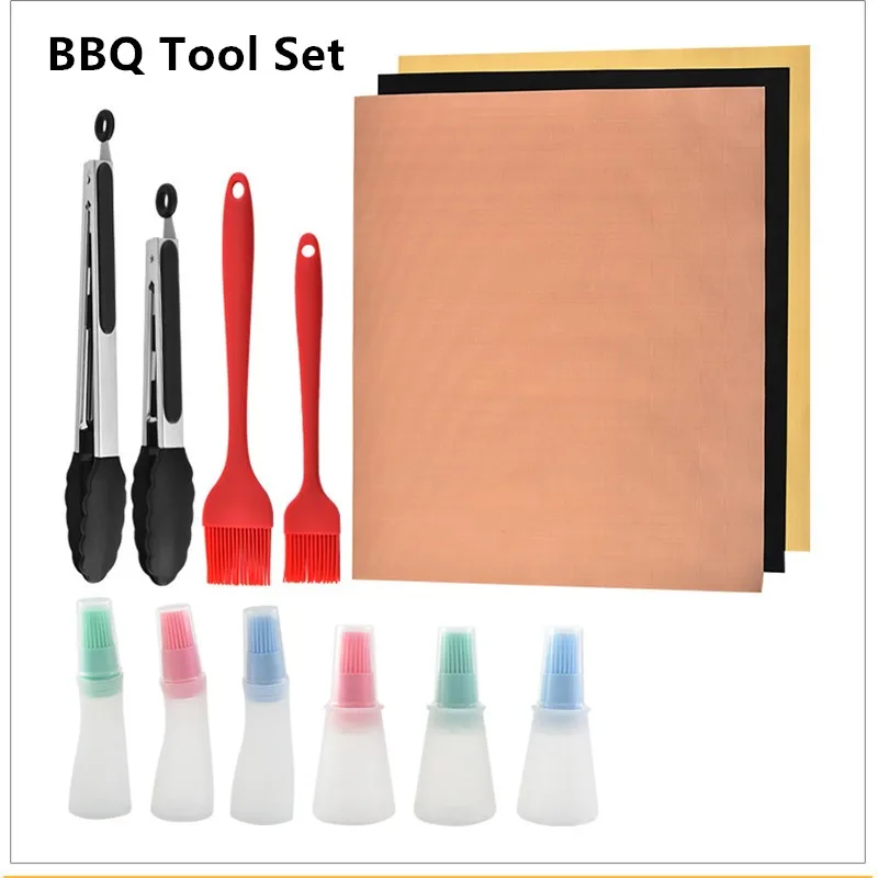 Коврик для барбекю набор инструментов гриля и антипригарные Инструменты выпечки
