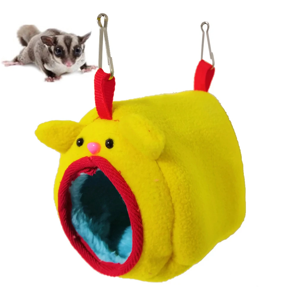 Симпатичный плюшевый хомяк с отверстиями белка попугай птица теплое гнездо