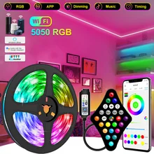 Led Strip Lights RGB 5050 2835 Waterproof 5M-30M Wifi Phone Control Led Flexible Ribbon Tape for TV Backlight Room Home Party