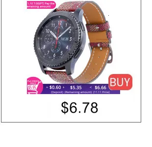 Кожаный ремешок FOHUAS Crazy horse для samsung gear s3, наручные Смарт-часы, ремешок, браслет, ремешок для iWatch