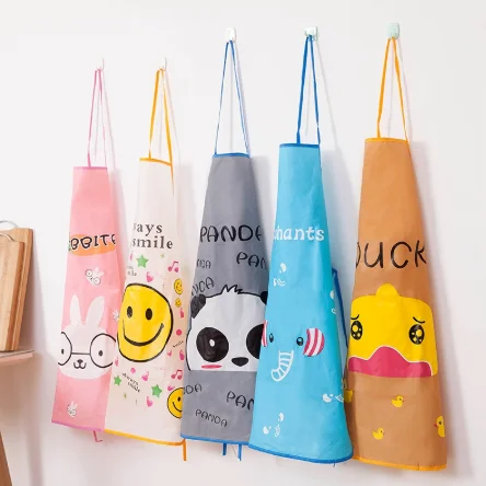 Мультяшный Кухонный Фартук с изображением кролика Детские фартуки фартук для