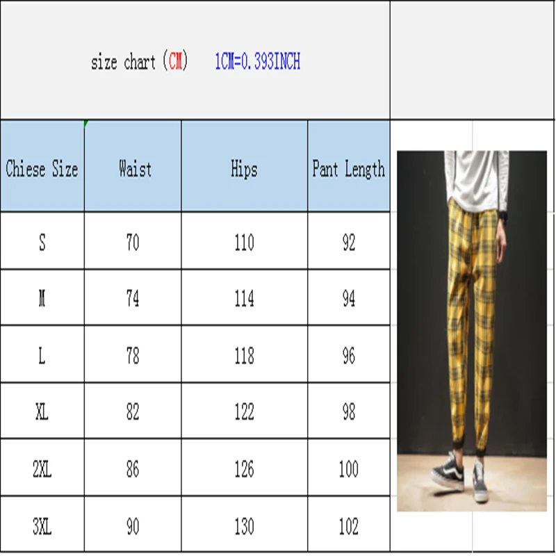 

plaid casual pants mens elastic waist skinny cotton long trousers streetwear hip hop Korean Male Harem Pants drop shipping p0218