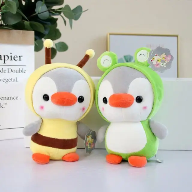 

Creative Penguin cosplay bee dinosaur unicorn Plush Stuffed Toys Kawaii Penguin Plush Doll Kids Toy Home Decor