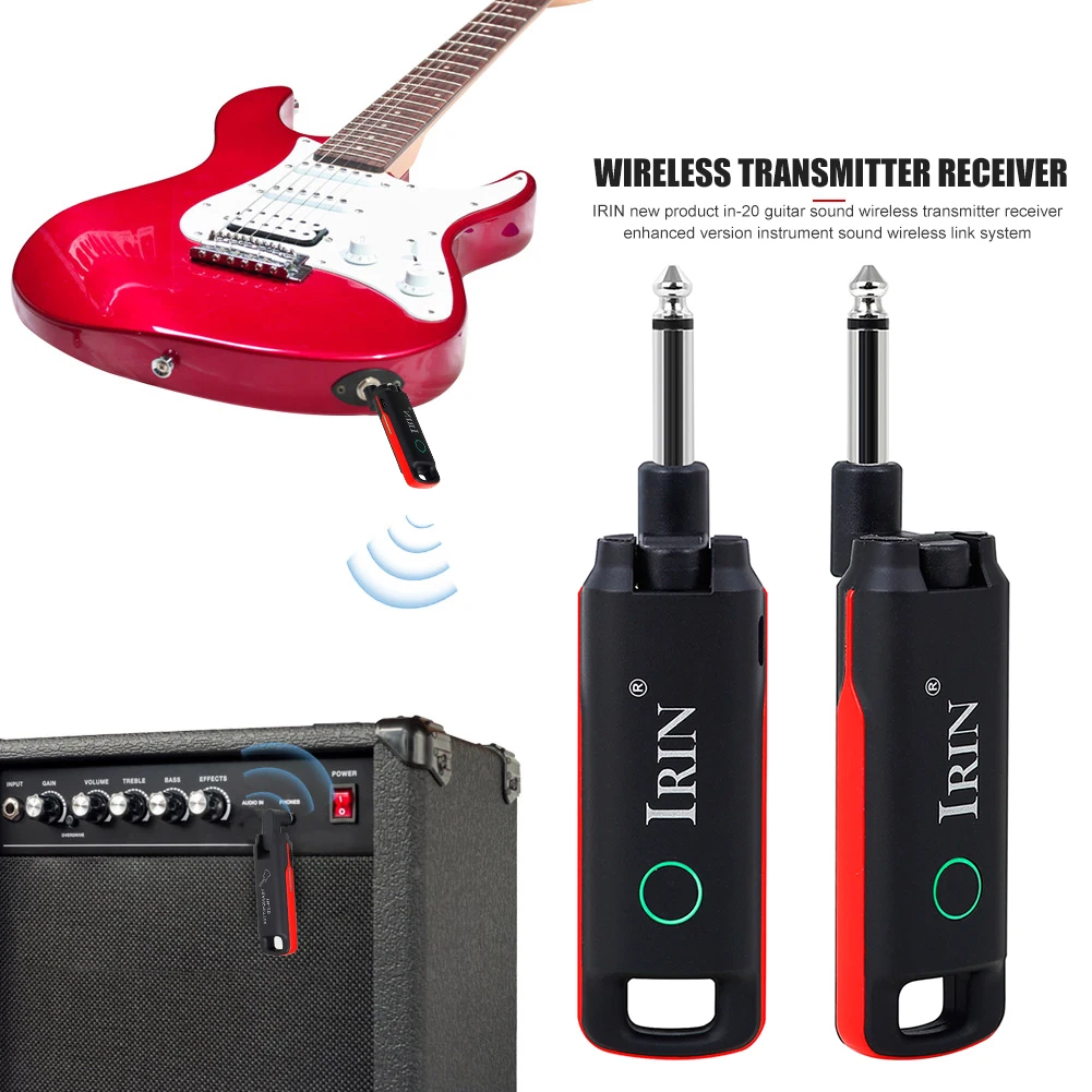 

IRIN IN-20 Wireless Guitar System Sound Transmitter Rechargeable Receiver Original Sound Guitar Transmitter