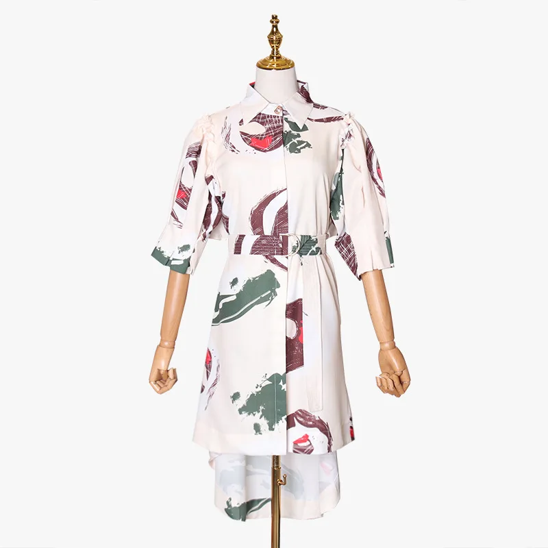 Женское винтажное платье с высокой талией и поясом|Женские платья| |