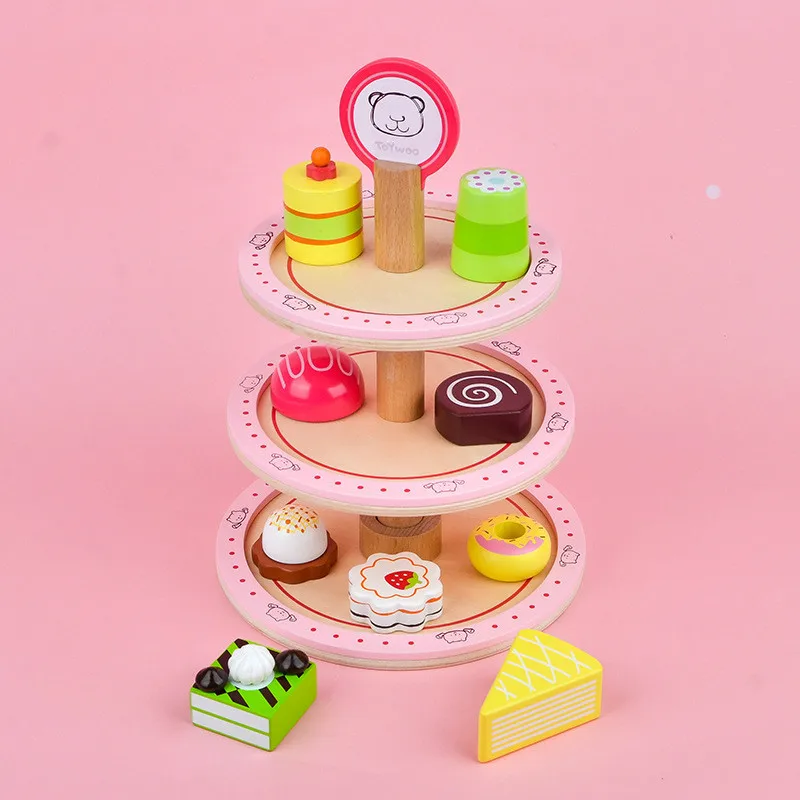 

Детская кухня деревянная имитация мини крем торт Десерт Дом играть развивающие игрушки кухонные игрушки Ролевые Игрушки для девочек