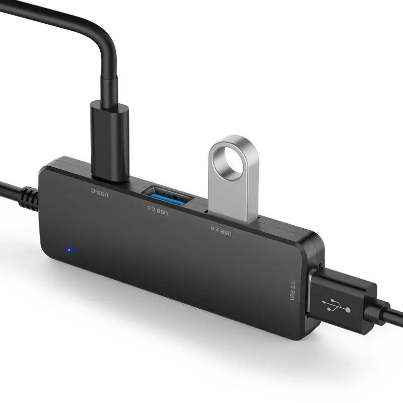 4-портовый концентратор USB C Тип zu 2 0 ультратонкий трагба J1U2 | Компьютеры и офис