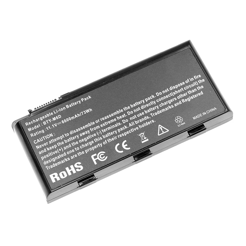 Аккумулятор для ноутбука 6600 мАч 11 1 В фонарь E6603 MSI GT70 GT660 GT663 GT660R GT663R GT670 GT680 GT680R GT680DX