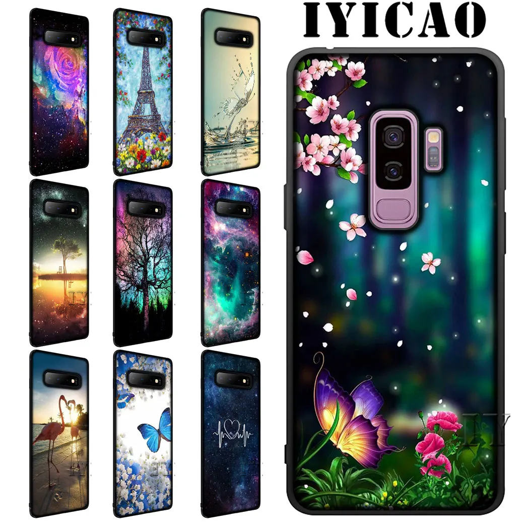 IYICAO Мягкий силиконовый чехол для samsung S6 S7 S8 Edge S9 S10 Plus S10e J6 |