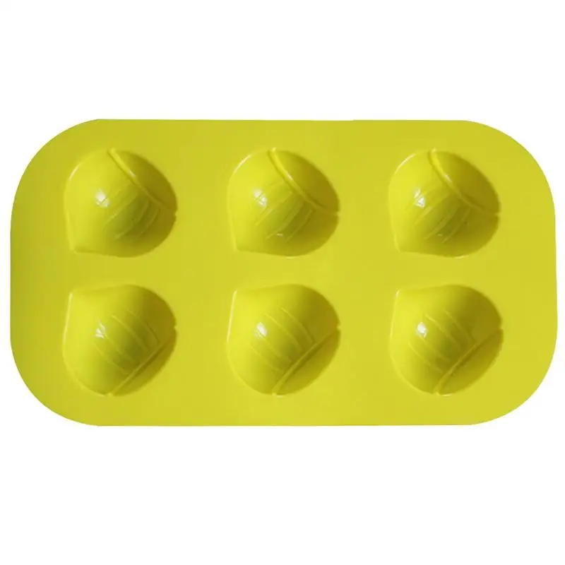 

Форма для выпечки каштана Kapmore 1 шт., Нетоксичная форма для изготовления торта, форма из пищевого силикона с 6 отверстиями, инструменты для вы...