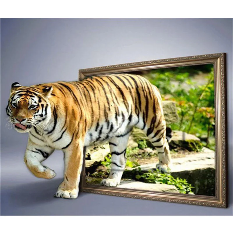 

Алмазная живопись 5d тигр вышивка крестиком Стразы Алмазная вышивка животные настенное искусство Вышивка подарок ручной работы домашний де...