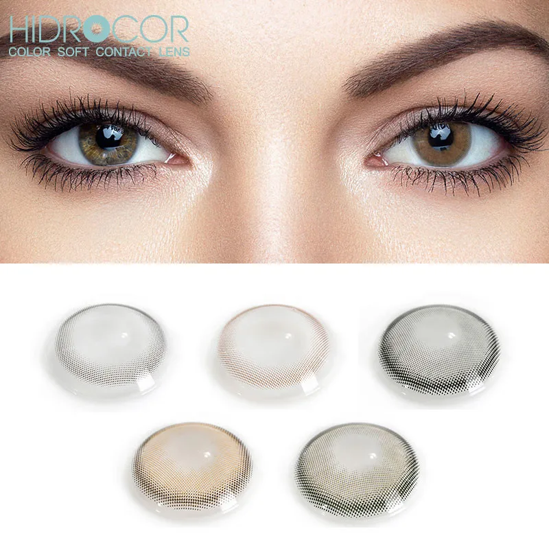 Контактные линзы ежегодно мягкие для глаз супер естественный внешний вид
