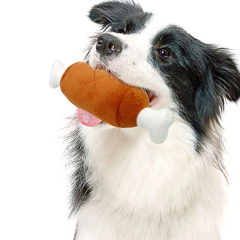 

Interactive Chicken Legs Plush Squeaky Toy Puppy Pet Play Chewing Toys Dog Toys Pets Supplies