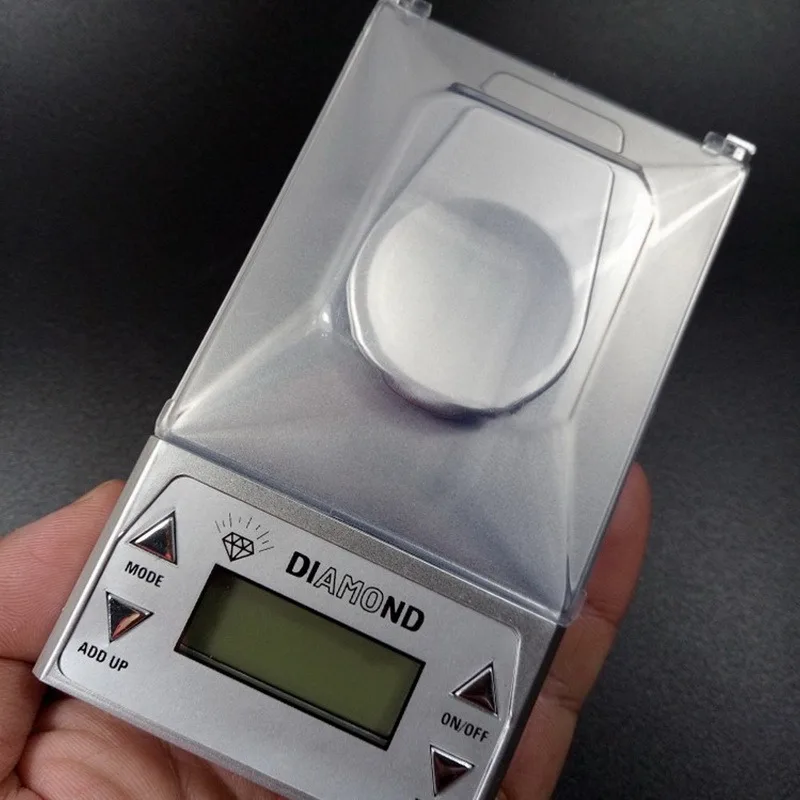 

50G 0.001g Portable High Precision LCD Digital Jewelry Scale Lab Gold Herb Balance Blue Backlight Weight Gram Hot Sales