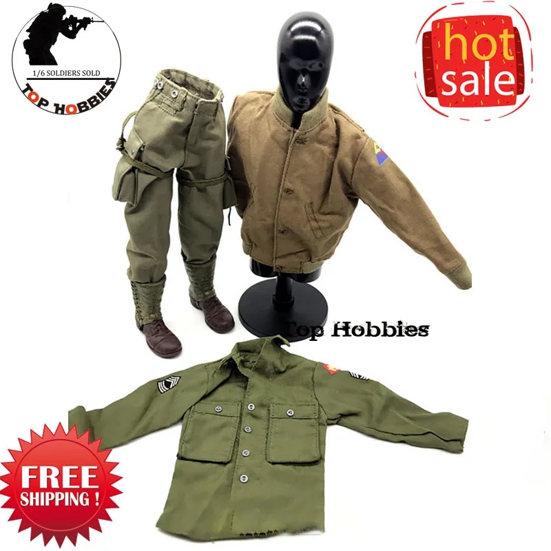 Масштаб 1:6 аксессуары для экшн фигурок сделай сам Военная Рубашка времен Второй