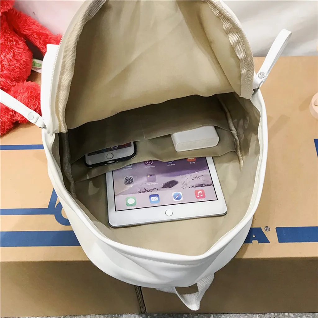 Большой кожаный рюкзак модная женская уличная кожаная сумка на молнии