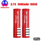 Литиевый аккумулятор YCDC 18650, 3,7 в, 3000 мА  ч, 2 шт., BRC 18650, литий-ионный аккумулятор для внешнего аккумулятора, фонарика
