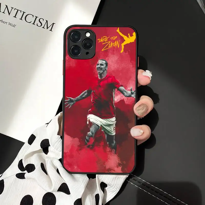 

zlatan ibrahimovic Phone Case For iphone 12 11 7 8 plus mini x xs xr pro max matte transparent cover