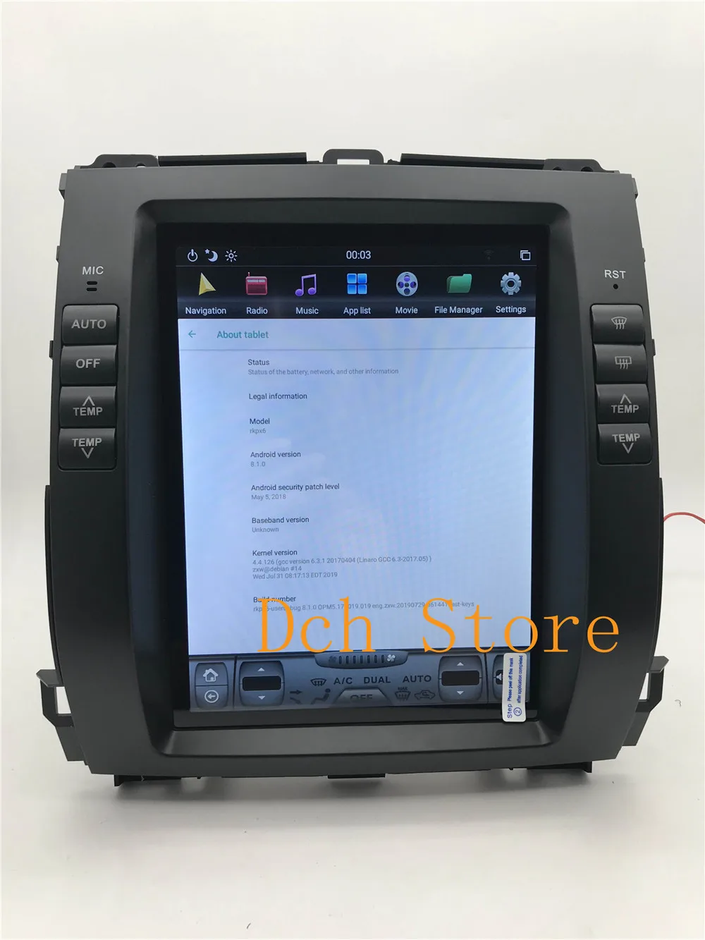 Вертикальный стиль Tesla Android 8,1 автомобильный dvd-плеер для Toyota Prado 120 land cruiser 2002-2009 для Lexus GX470 NAVI ips PX6 CARPLA