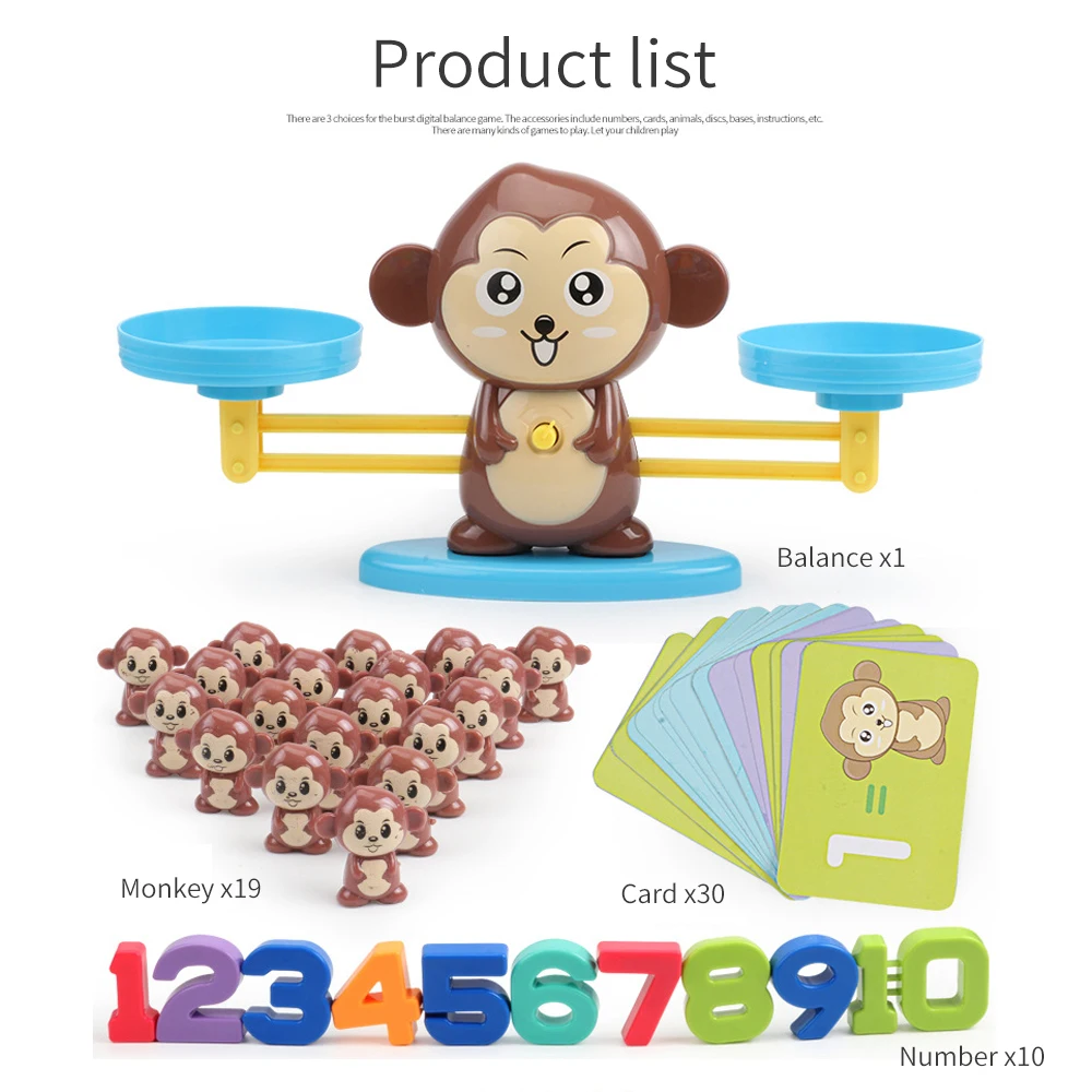Детский подарок инструменты для раннего развития детей обезьянка