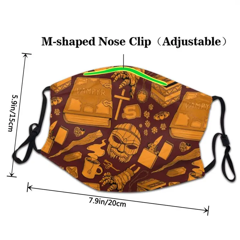 Маска для лица Sunnydale маска взрослых против тумана рассекающая вампиров защитная