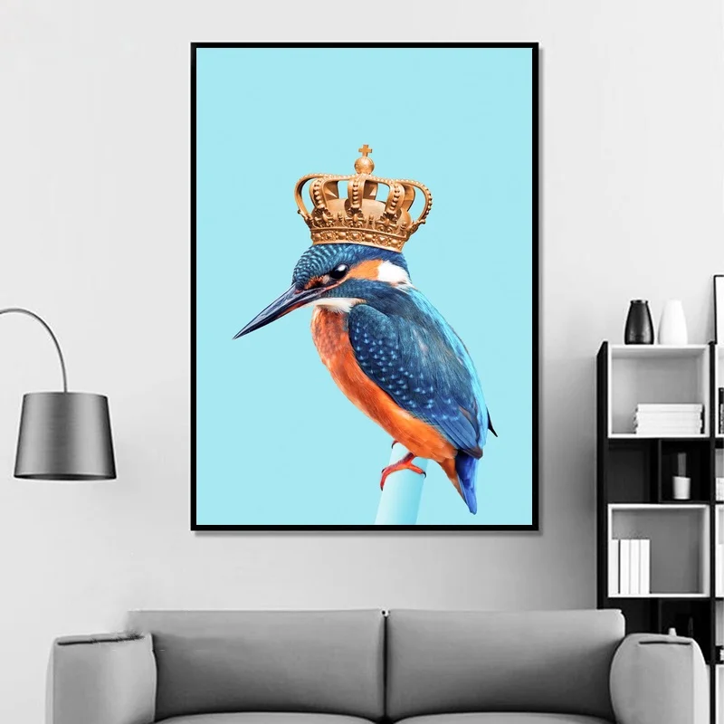 Картина на холсте модульный домашний декор панда Kingfisher простые картины с