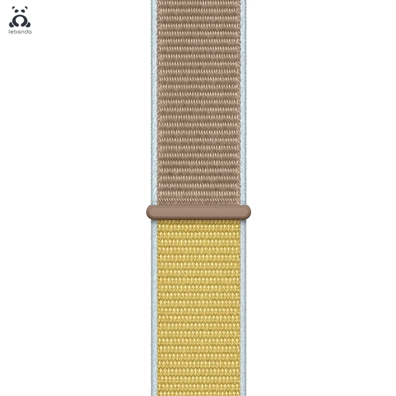 Camel Lebanda Sport loop для apple watch 5, 4, 3, 2, 1, ремешок для iwatch 38, 40, 42, 44 мм, тканый нейлоновый ремешок, Аляска, синий - Цвет ремешка: Camel