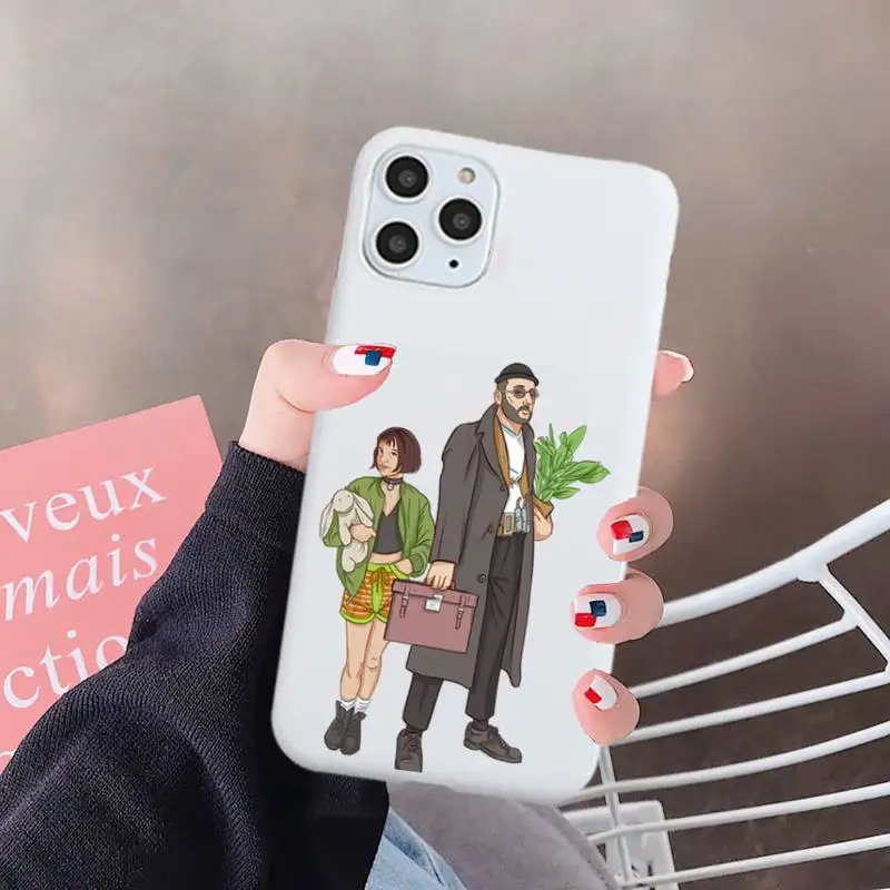 

Leon America movie Phone Case Candy Color for iPhone 6 7 8 11 12 s mini pro X XS XR MAX Plus