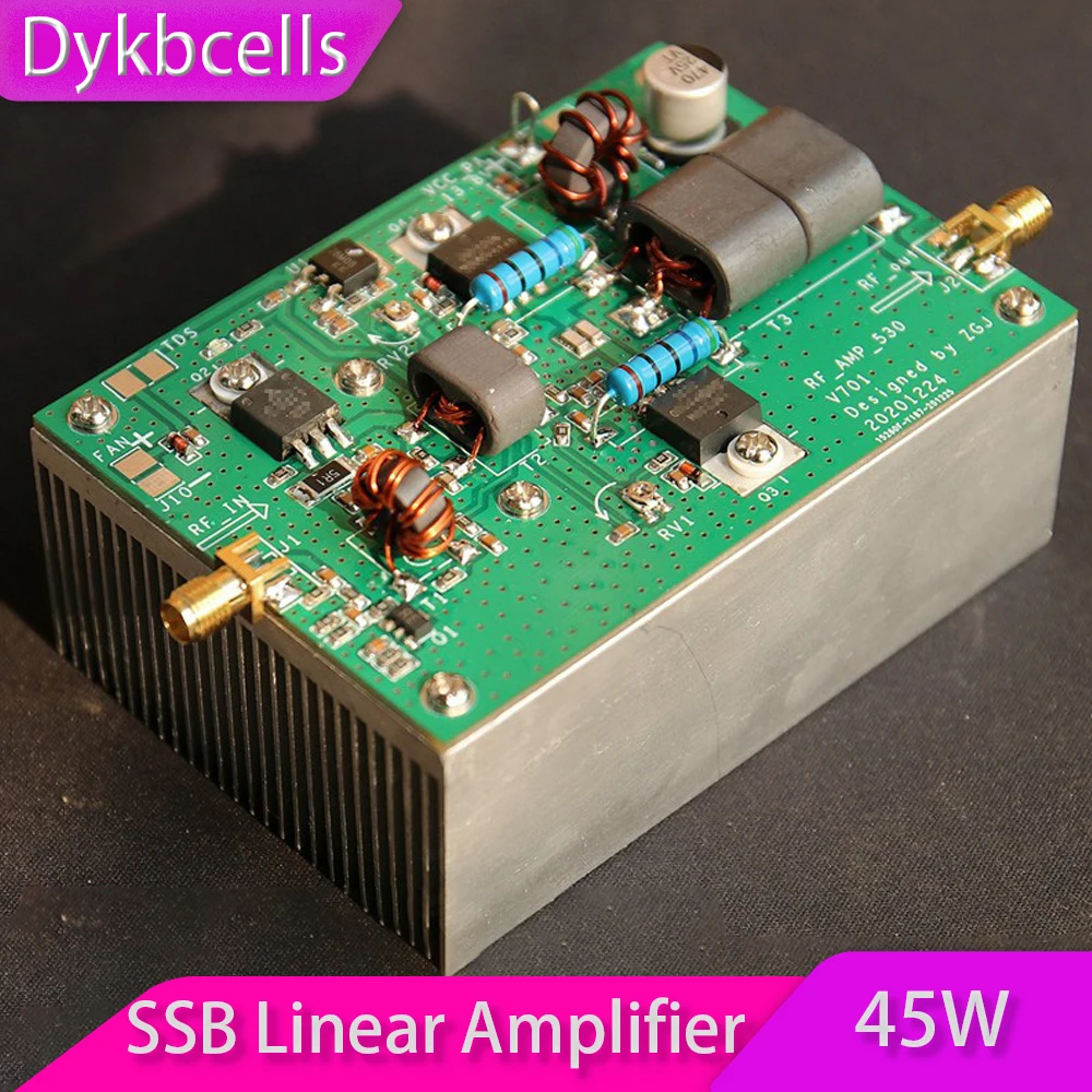 Dykbcells 45 Вт 3-28 МГц SSB радиочастотный линейный усилитель мощности для трансивера HF