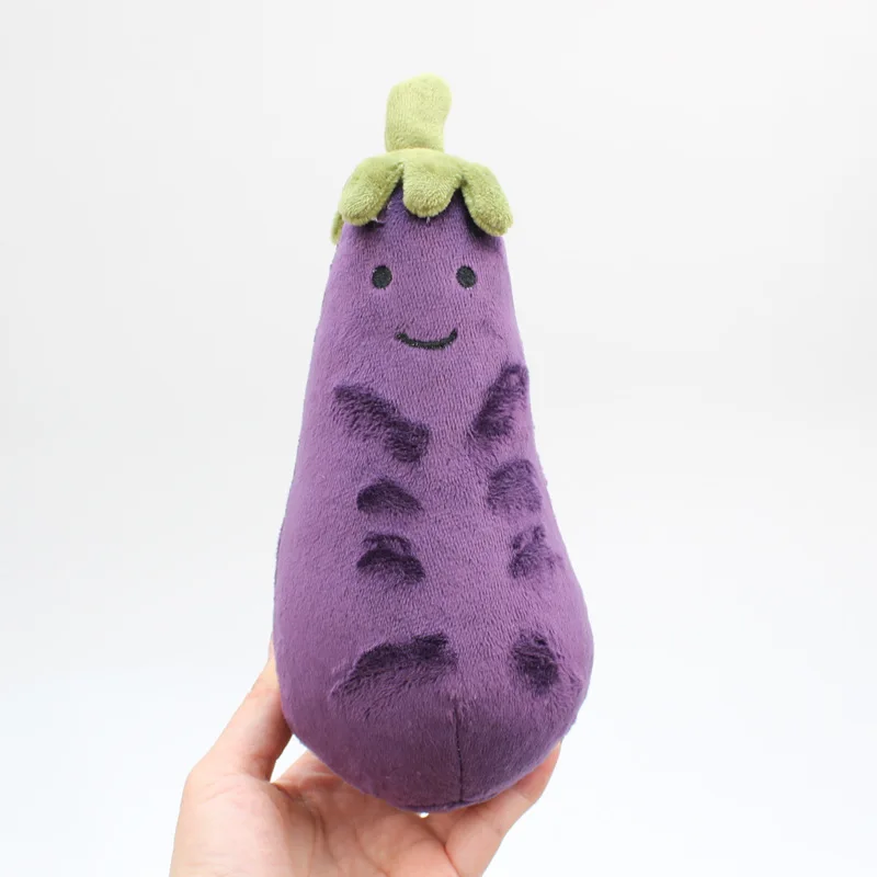 1 шт. 17 см имитация Баклажан плюшевая игрушка полипропилен хлопок заполненная