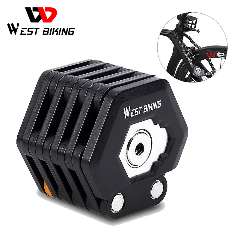 

Велосипедный замок, складной, с ключами, WEST BIKING