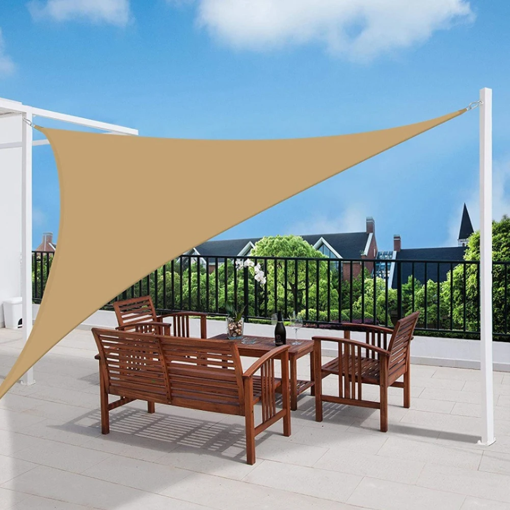 

Waterproof Sun Shade Sail Triangle Sunshade Sail For Garden Patio Outdoor Awings Canopy Pool Awning Camping Sun Shelter Tent