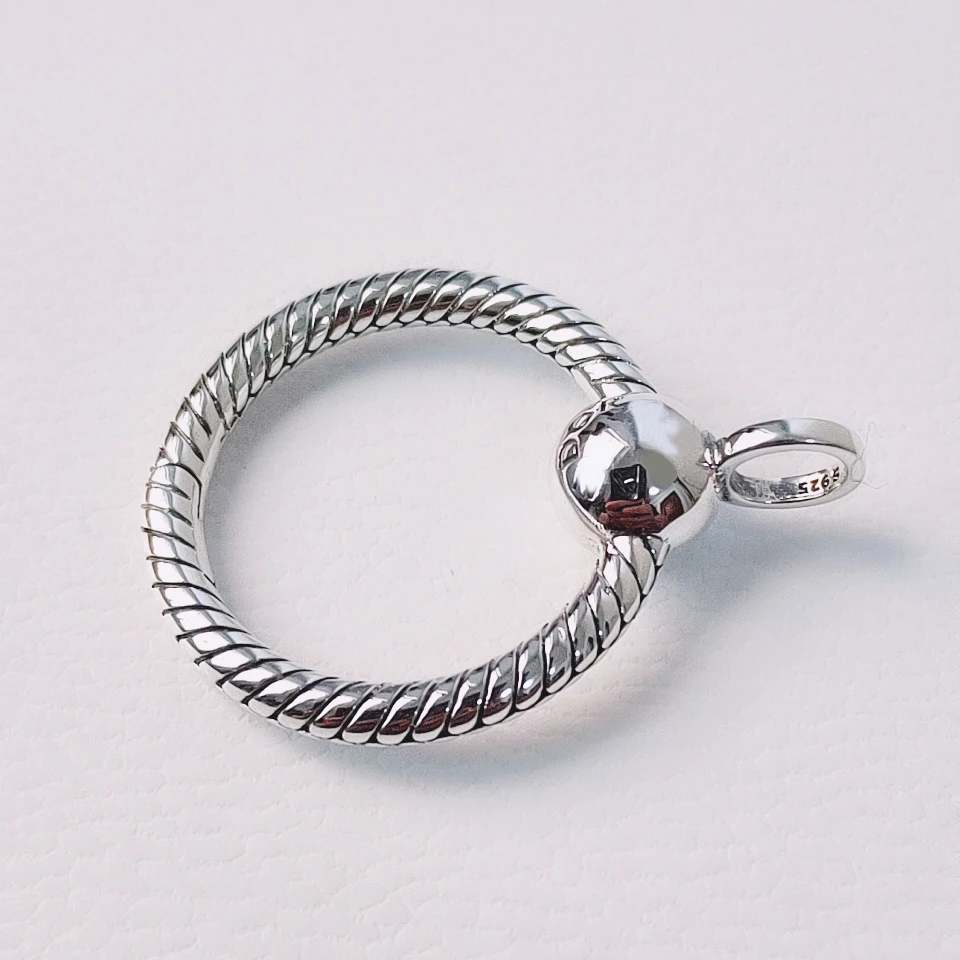 

Genuine 925 Sterling Silver Moments Small O Pendant High Quality Women's Jewelry Factory Wholesale