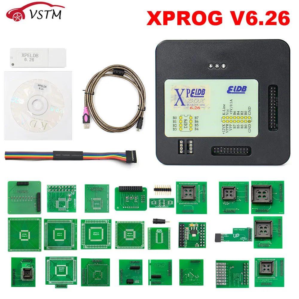 XPROG V6.26 V6.17/V6.12/V5.55/5 84 M 6 12 ECU Программатор металлическая коробка X PROG обновление EEPROM