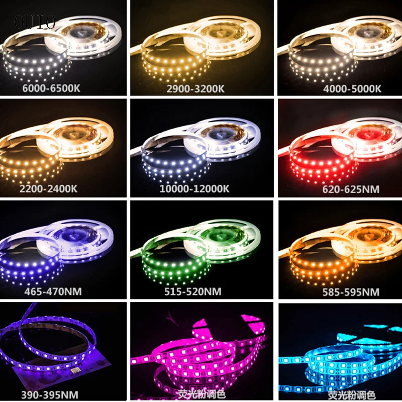 

5M 12V RGB 5050 Led Strip Lights Living Room Decoration For Tv Backlight Night Light For Bedroom Pink Decor