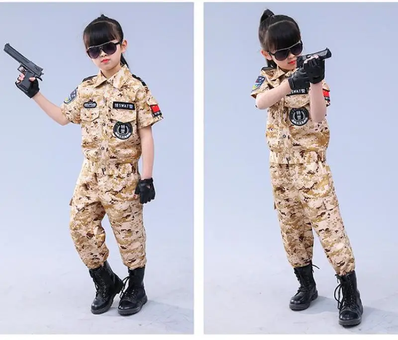 4 шт./компл. полицейская униформа костюм для косплея армейская камуфляжная одежда
